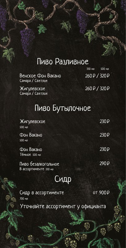 Барная карта — страница 12