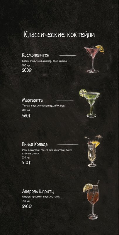 Барная карта — страница 13